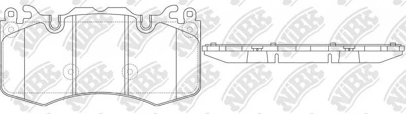 Колодки тормозные дисковые передние LAND ROVER Range Rover Sport NiBK PN0567
