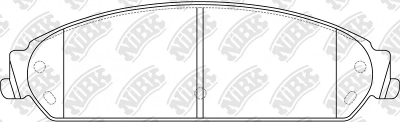Колодки тормозные дисковые передние CHRYSLER, DODGE NiBK PN0421