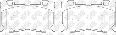 Колодки тормозные дисковые передние INFINITY FX NiBK PN0389S