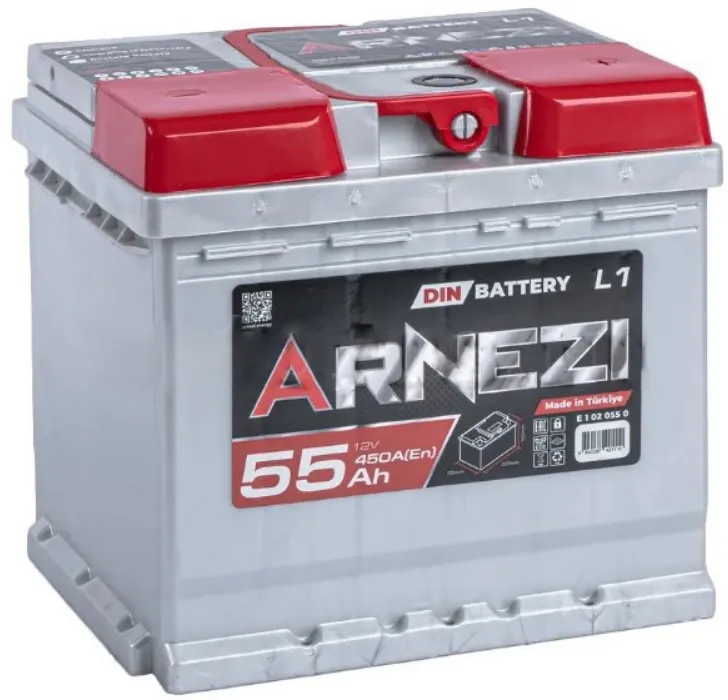 Аккумулятор DIN SMF ARNEZI E1020550, 55 А/ч, 207x175x190, L1, 450 А