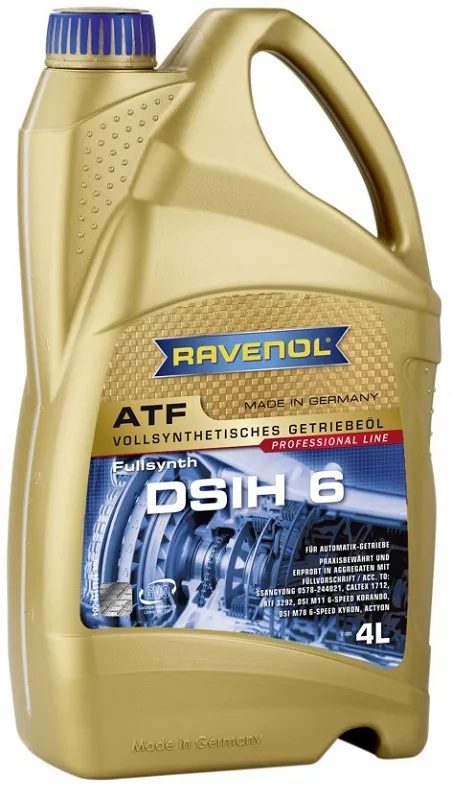 Трансмиссионное масло Ravenol 1211133-004-01-999 ATF DSIH 6  4 л