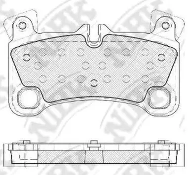 Колодки тормозные дисковые задние VW TOUAREG NiBK PN0530