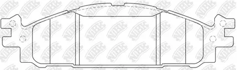 Колодки тормозные дисковые передние FORD Explorer, Flex NiBK PN0622