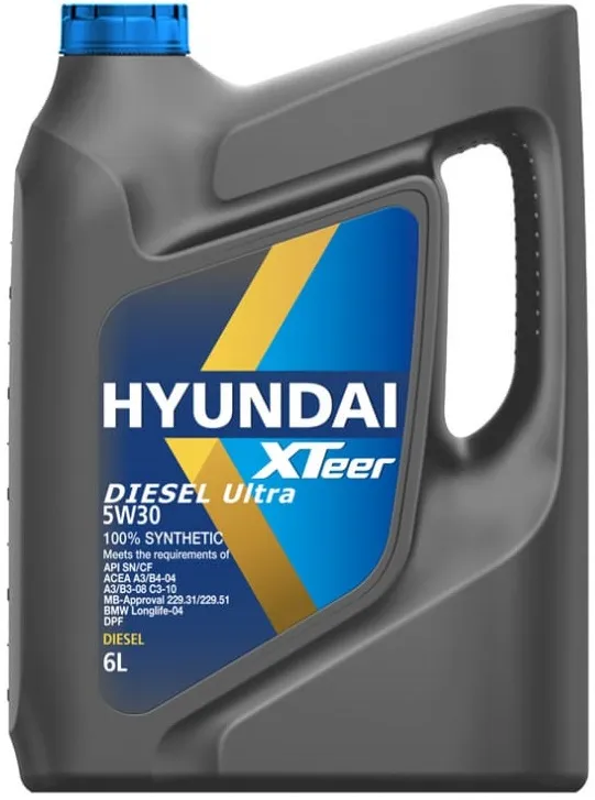 Масло моторное Hyundai Xteer 1061001, Diesel Ultra, 5W-30, 6 л