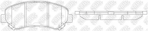 Колодки тормозные дисковые передние NISSAN Maxima, Qashqai Nibk PN2801S