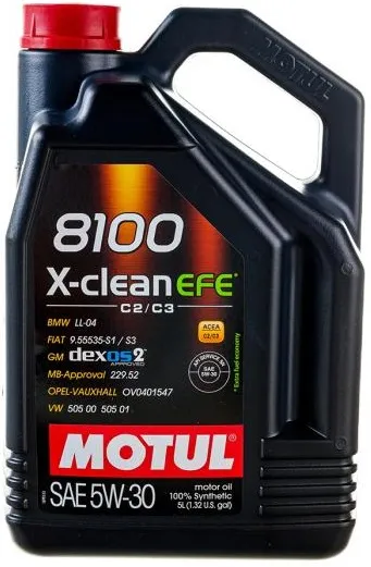 Моторное масло Motul 111688, 8100 X-clean EFE, 5W-30, 5 л