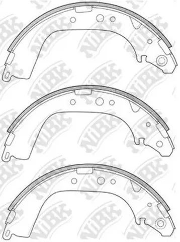 Колодки тормозные барабанные TOYOTA LAND CRUISER, NISSAN Patrol NiBK FN2280