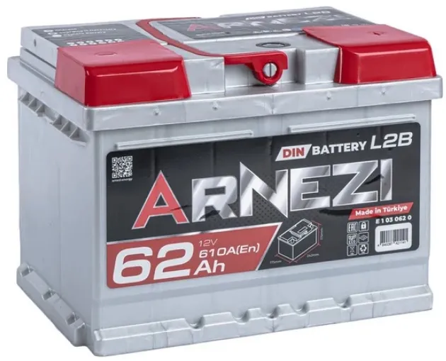Аккумулятор DIN SMF ARNEZI E1030620, 62 А/ч, 242x175x175, L2B, 610 А