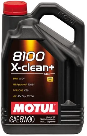 Моторное масло Motul 111684, 8100 X-clean +, 5W-30, 5 л