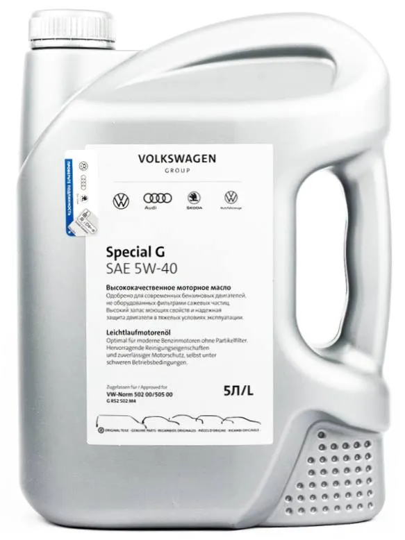 Масло моторное синтетическое VAG G 052 502 M4 Special G 5W-40, 5л