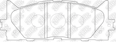 Колодки тормозные дисковые передние TOYOTA CAMRY NiBK PN1521S