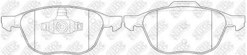 Колодки тормозные дисковые передние FORD C-MAX,  FOCUS, KUGA NiBK PN0365S