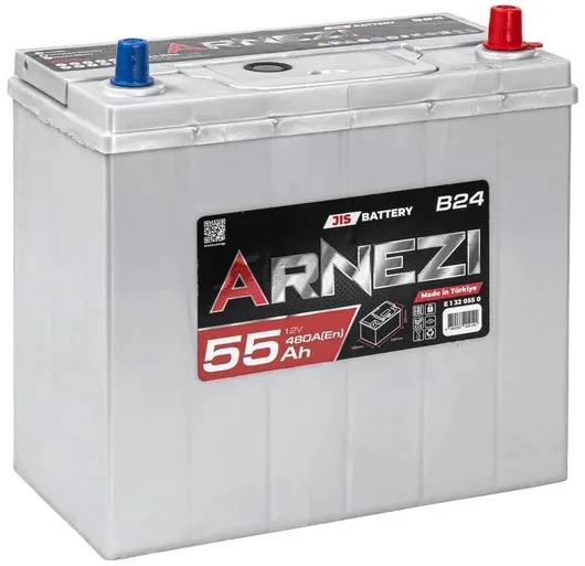 Аккумулятор ARNEZI E1320550 JIS SMF, 55 А/ч, 236x128x225, 480 А