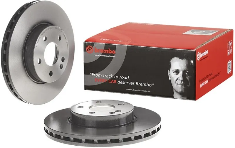 Диск тормозной передний Mercedes V-CLASS (W447), Viano (W639), Vito (W447, W639) Brembo 09.8404.11, D=300 мм