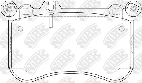 Колодки тормозные дисковые передние MERCEDES CLS NiBK PN0857