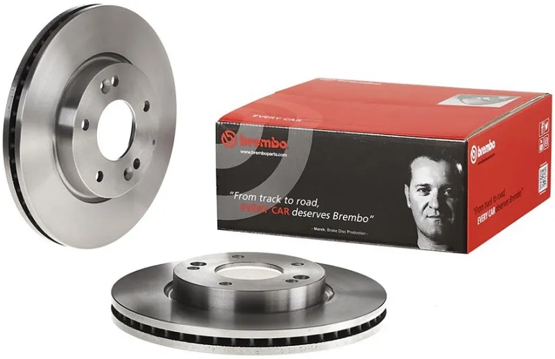 Диск тормозной передний Hyundai, Kia Brembo 09.9574.40, D=280 мм