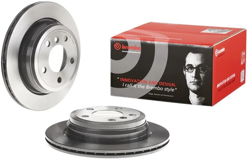 Диск тормозной задний BMW 3 (F30, F80, F31, F34), 4 (F32, F82, F33, F83, F36) Brembo 09.B338.11, D=300 мм