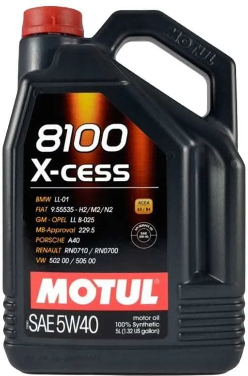 Моторное масло Motul 109776 8100 X-cess GEN2 5W-40, 5л