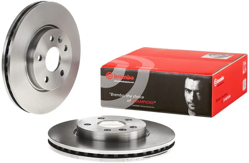 Диск тормозной передний Chevrolet Aveo, Cruze, Opel Astra Brembo 09.B355.10, D=276 мм