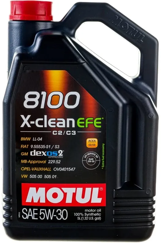 Масло моторное Motul 109471, 8100 X-clean EFE, 5W-30, 5 л