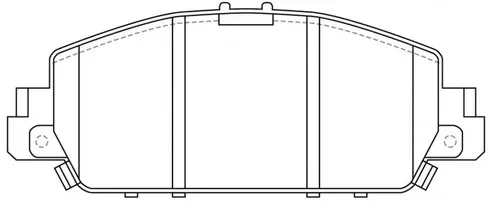 Колодки тормозные дисковые передние HONDA ACCORD, HR-V NiBK PN28005S