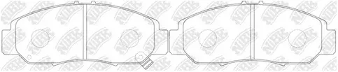 Колодки тормозные дисковые передние HONDA CIVIC NiBK PN8465S