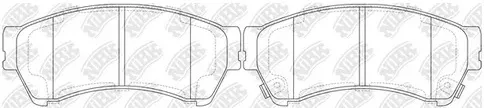 Колодки тормозные дисковые передние MAZDA 6 NiBK PN5806S