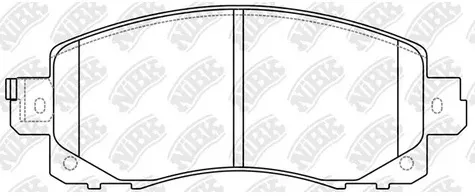 Колодки тормозные дисковые передние SUBARU XV NiBK PN7805