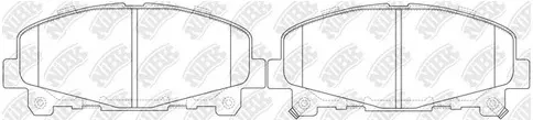 Колодки тормозные дисковые передние HONDA ACCORD NiBK PN8865S