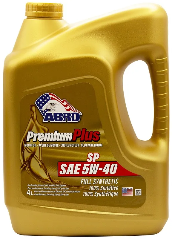 Моторное синтетическое масло ABRO MO-FS-5-40-SP-4L, Premium Plus Full Synthetic 5W40, 4 л