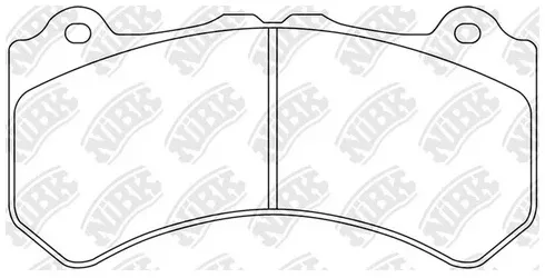 Колодки тормозные дисковые передние DODGE, NISSAN, CADILLAC, JEEP NiBK PN0801