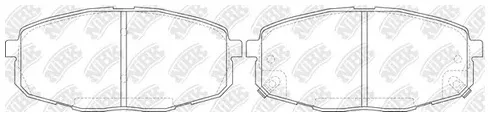 Колодки тормозные дисковые передние HYUNDAI Creta, KIA Carens NiBK PN0373S