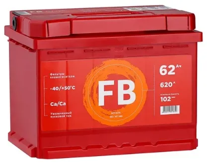 Аккумулятор FB 6CT-62VL 62 А/ч Прямая L+ 242x175x190 EN620 А