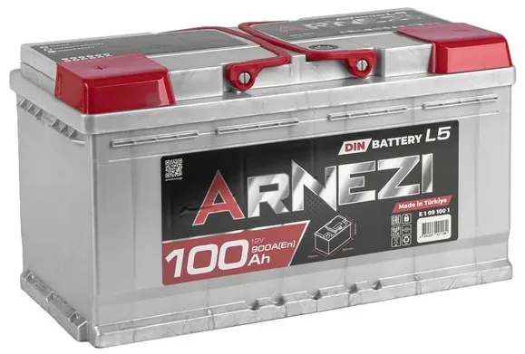 Аккумулятор ARNEZI E1091001 DIN SMF, 100 А/ч, 353x175x190 мм, 900 А
