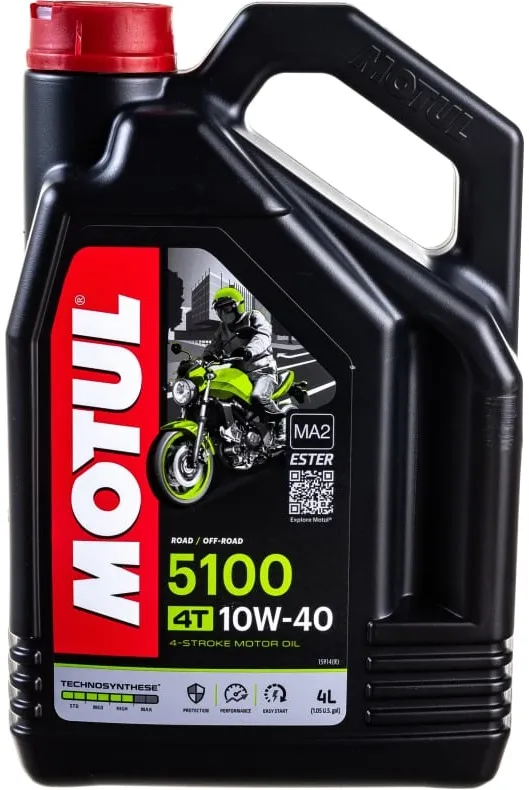 Масло моторное Motul 104068, 5100 4T, 10W-40, 4 л